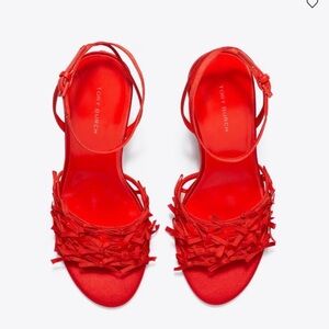 Tory Burch Vibrant Red Heels